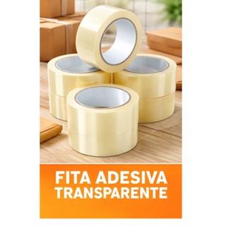 Fitas Adesivas Transparente Durex 45x100 Metros Larga em Oferta na Shopee