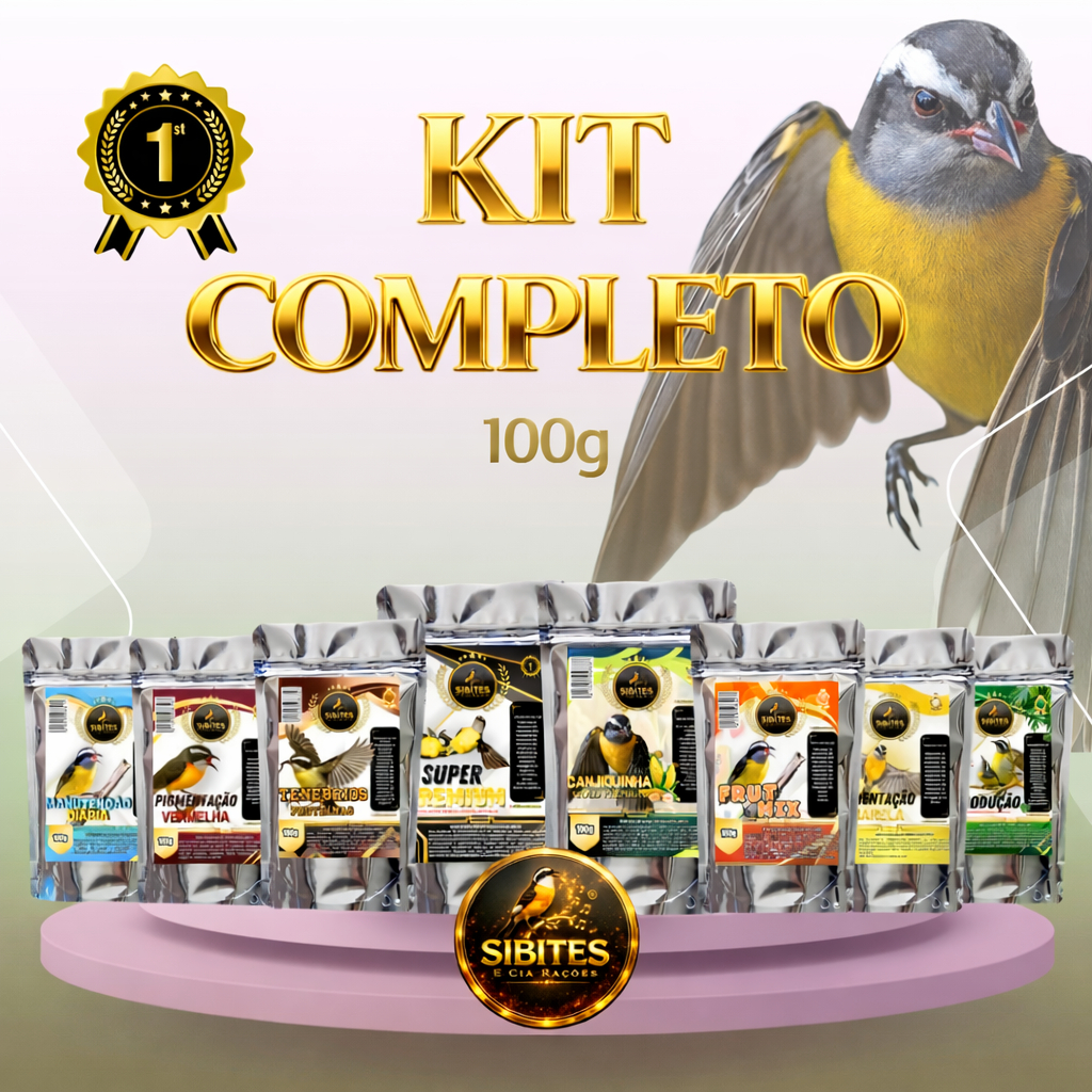 (SIBITES E CIA) KIT COMPLETO DE RAÇÕES 100g em Oferta na Shopee