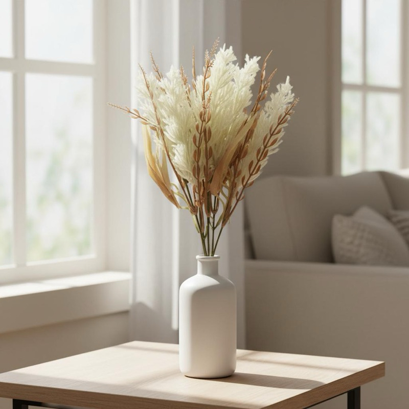 Buquê de Capim dos pampas Folhagens Artificial decoração em Oferta na Shopee