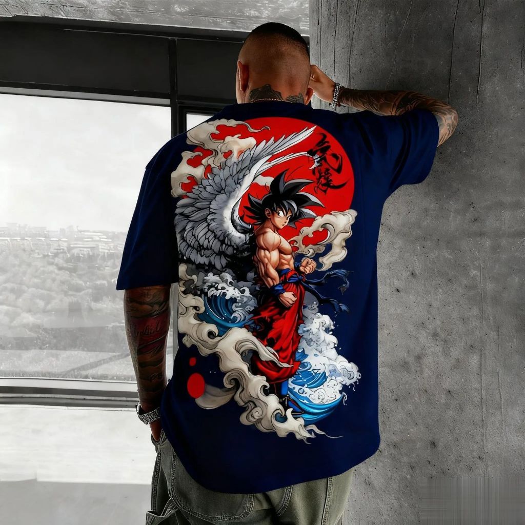 Camiseta Oversized Dragon B Guerreiro Alado Aftersoul Unissex Plus Size P ao G5 100% Algodão