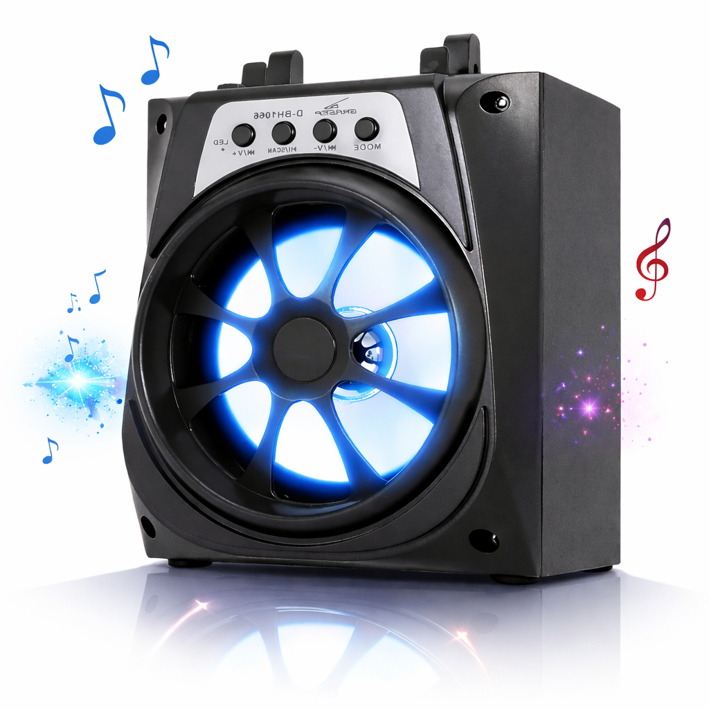 Caixa de Som Bluetooth Portátil 1200mAh 10W RMS Entradas Pendrive USB/Micro SD/FM/Aux Função TWS em Oferta na Shopee