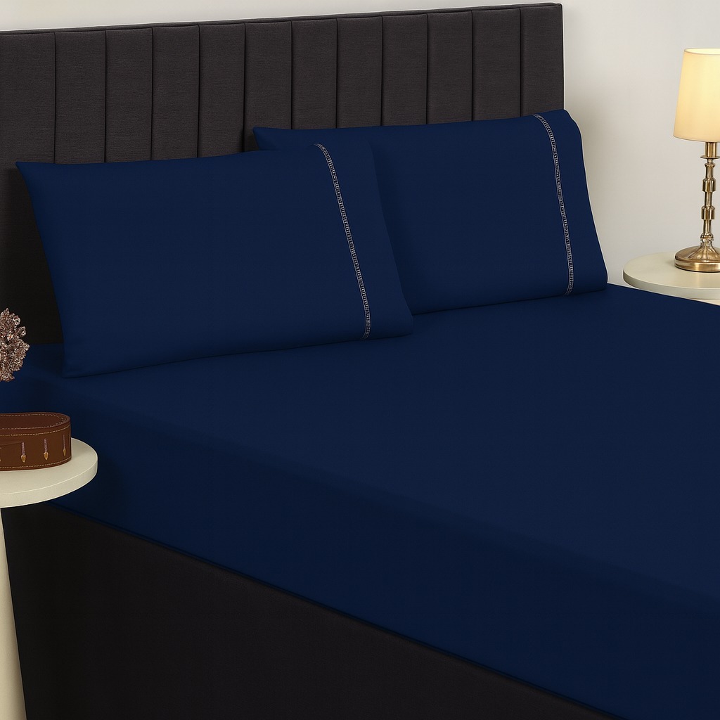 kit Jogo de Lençol Cama de Viúva Jogo 4pçs 400 Fios Toque Aveludado