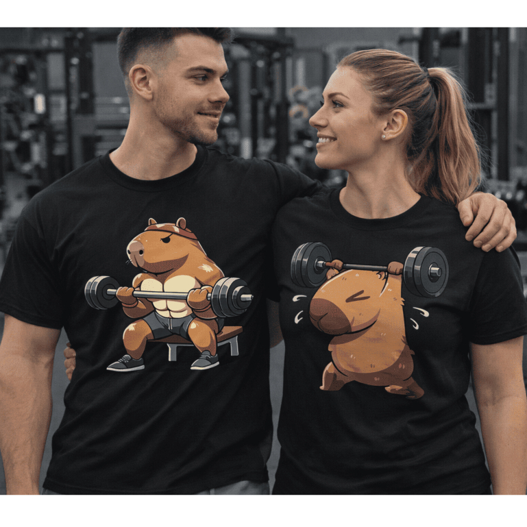 Kit Camisa Camiseta Capivara Conjunto Cabybara Academia Blusa Estilosa