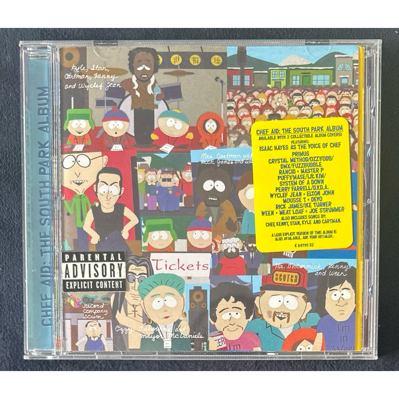 Chef Aid South Park | CD Explicit USA | Primus Ozzy Elton John Rancid