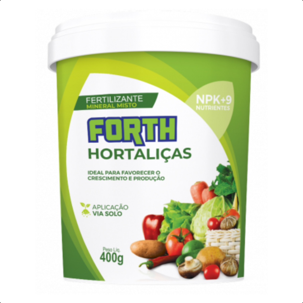 Adubo Fertilizante Forth Hortaliças Produção Crescimento NPK 3kg ou 400g em Oferta na Shopee