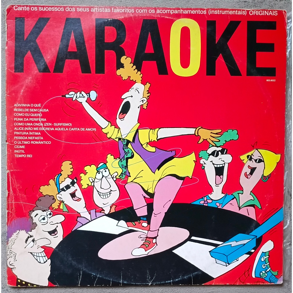 Lp Karaoke Lulu Santos Gilberto Gil Kid Abelha Ultraje A Rigor vinil Pop Rock