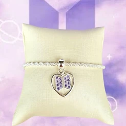 Pulseira BTS Army ou colar Arirang Fanmade,presente bangtan boys folheada a prata 925 photocard bts jungkook jimin jhope