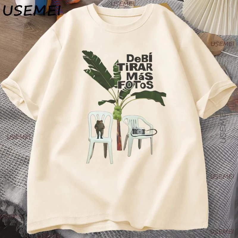 camiseta basica e oversized bad bunny debi tiras mas fotos album arte debi em algodão em Oferta na Shopee