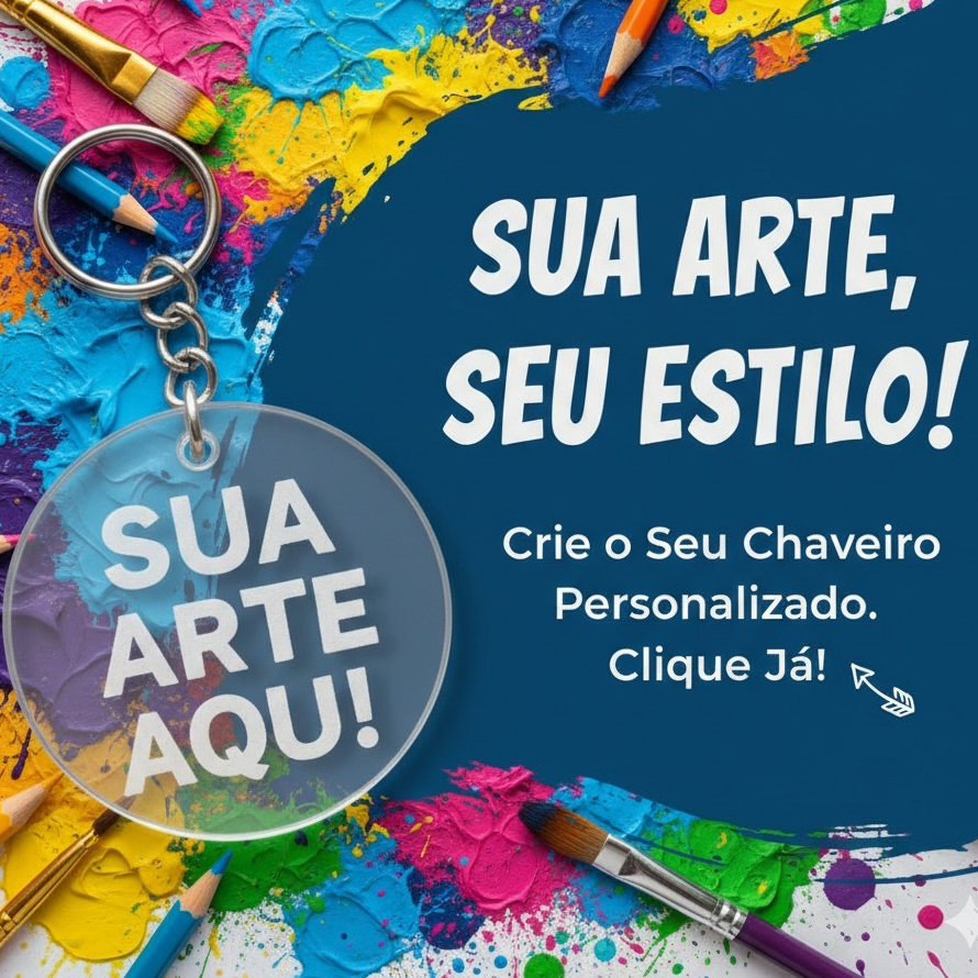 30 á 100 Chaveiros Personalizados Acrílico Transparente Loja Lembrancinha Presente Empresa em Oferta na Shopee