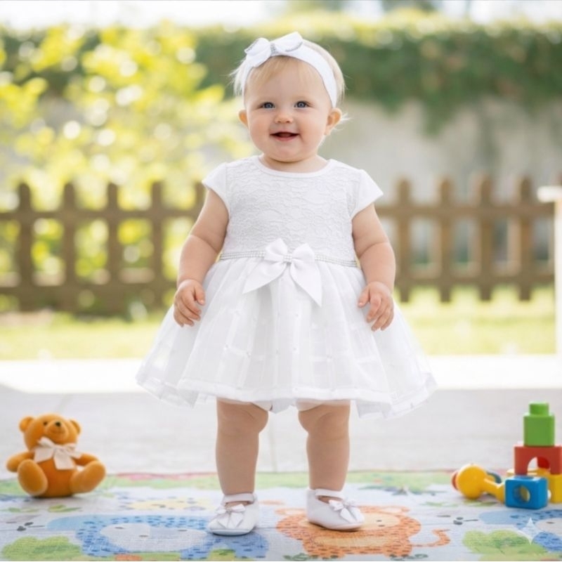 Vestido, Calcinha Bunda Rica Laço Sapatinho Festas Em Geral. em Oferta na Shopee