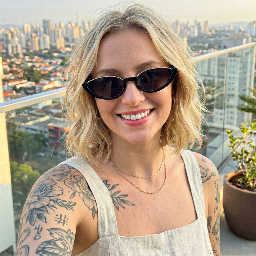 Óculos de Sol Feminino Gatinho Arredondado Ilook Moderno e Elegante Preto com Detalhes Metalizados UV400 em Oferta na Shopee