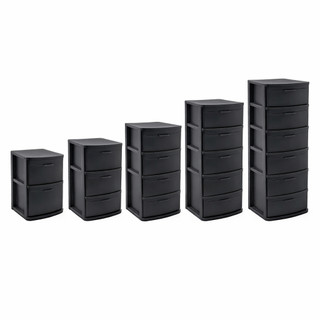 Gaveteiro Modular Empilhável 2/3/4/5/6 Gavetas Organizador Plastico Multiuso Vertical Com…