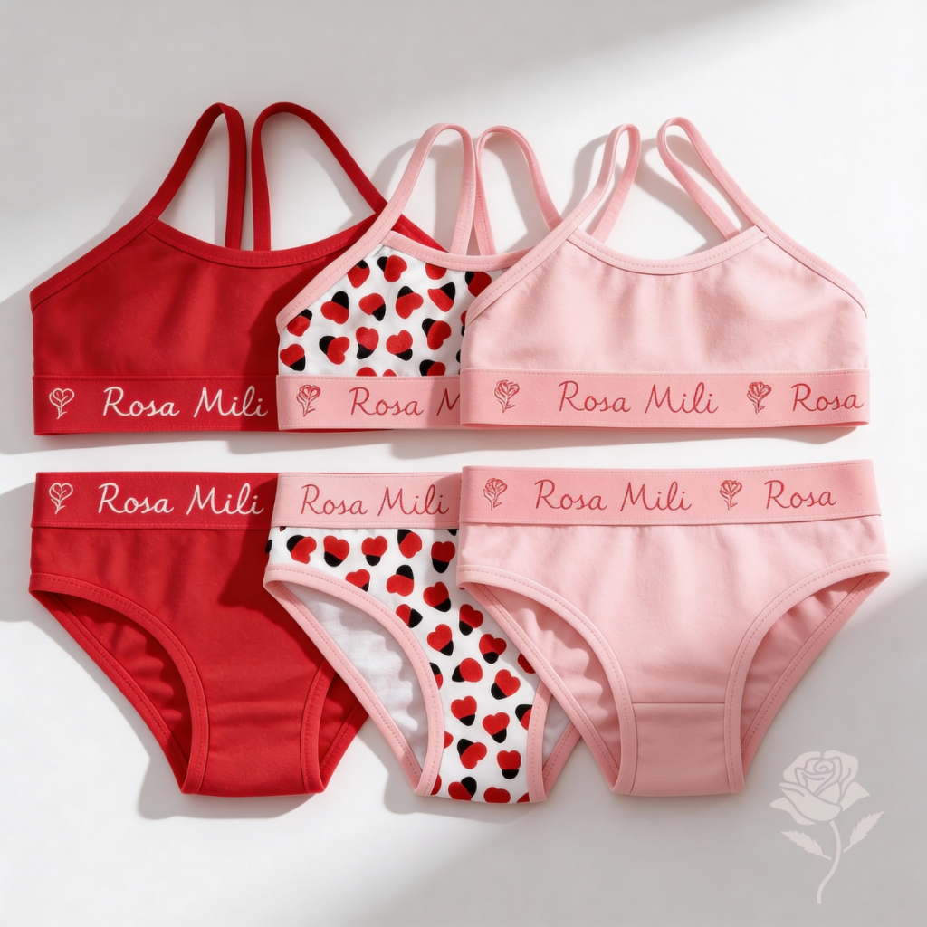 Kit 3 Conjuntos Juvenil Adolescente de Algodão Lisas e Estampadas