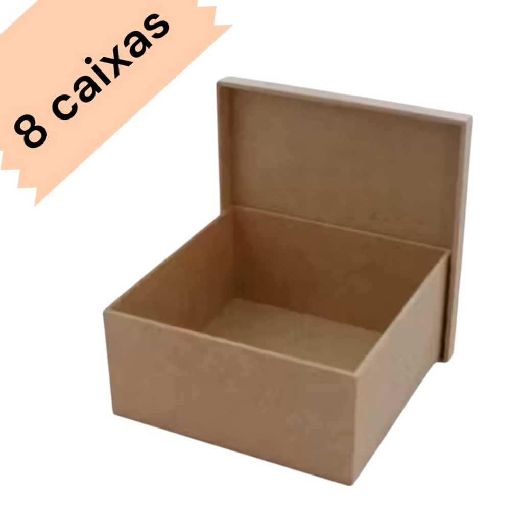 8 caixas 17x17x8 caixa convite casamento caixa organizadora em mdf em Oferta na Shopee