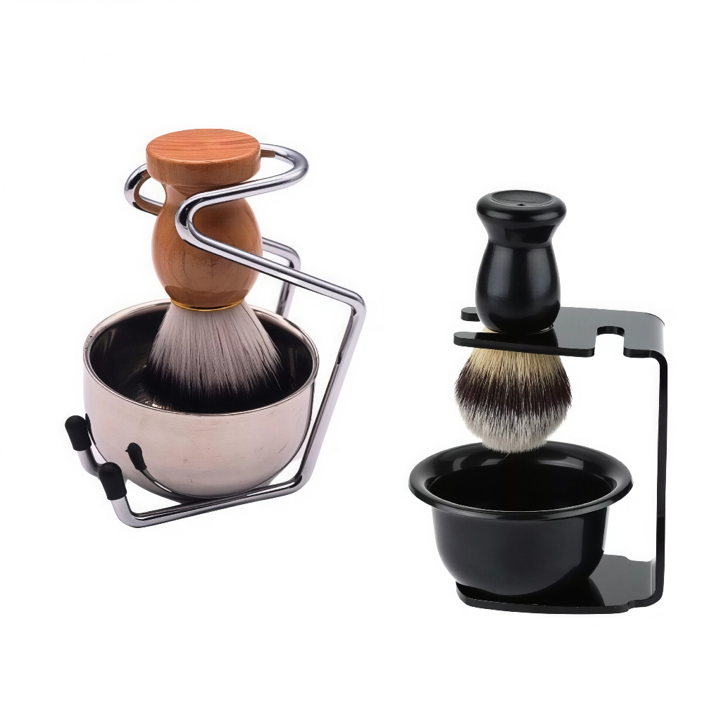 Kit Cumbuca com Pincel para Barba Cumbuca e Pincel para Barbear Kits profissionais de Barbear