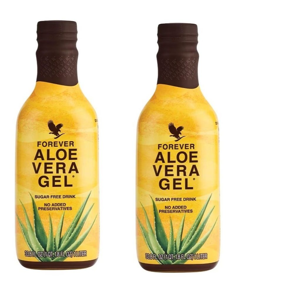 Aloe Vera Gel Forever  - 100 % Original - 2 Unidades De 1 Litro