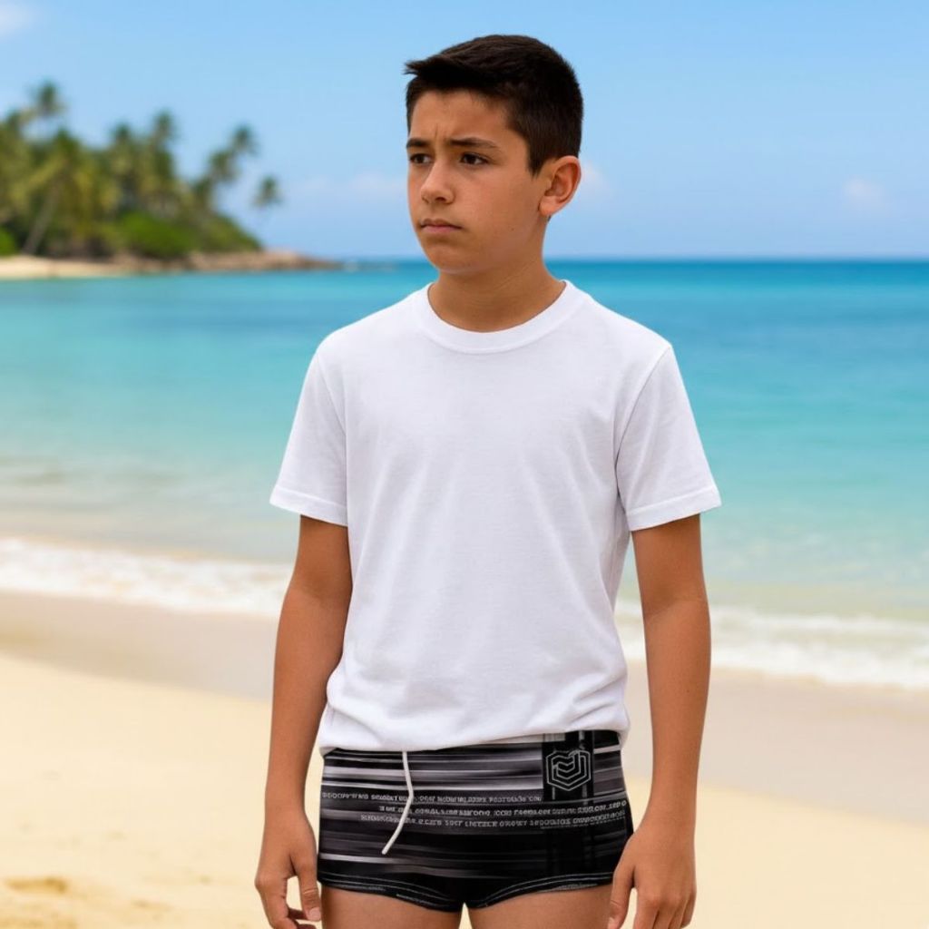 Sunga Boxer Juvenil Forrada Com Cordão Masculina Moda Praia Natação Envio Imediato em Oferta na Shopee