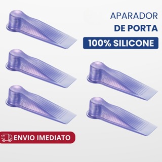 Trava Calço Cunha Transparente Prendedor Aparador Para Porta Silicone Macio em Oferta na Shopee