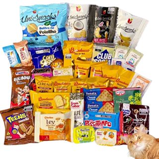 5 Kits para Montar Revender Cestas de Café da Manhã 40 itens Presente Aniversario em Oferta na Shopee