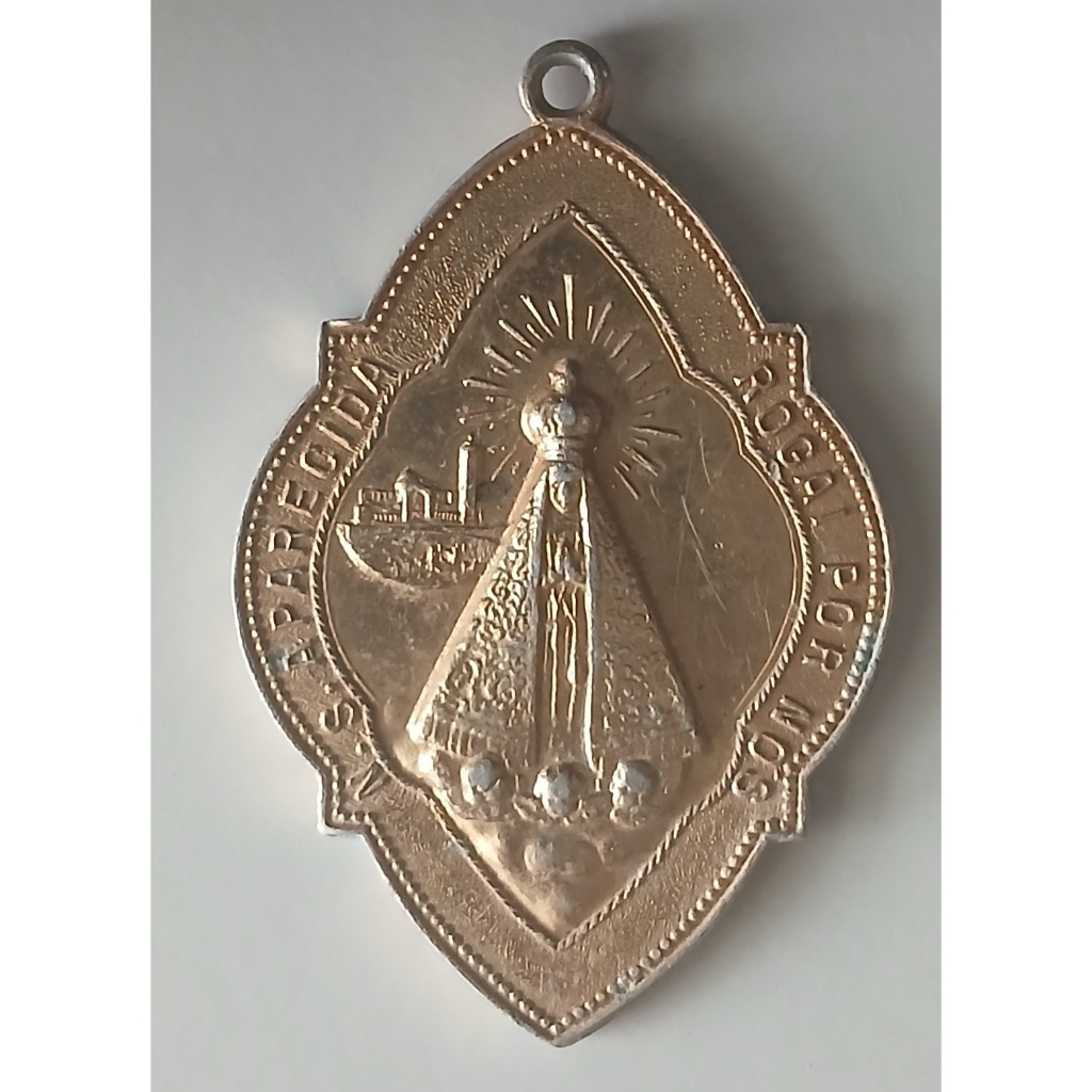 Antiga Medalha Dourada Nossa Senhora Aparecida A Rosa de Ouro 1967