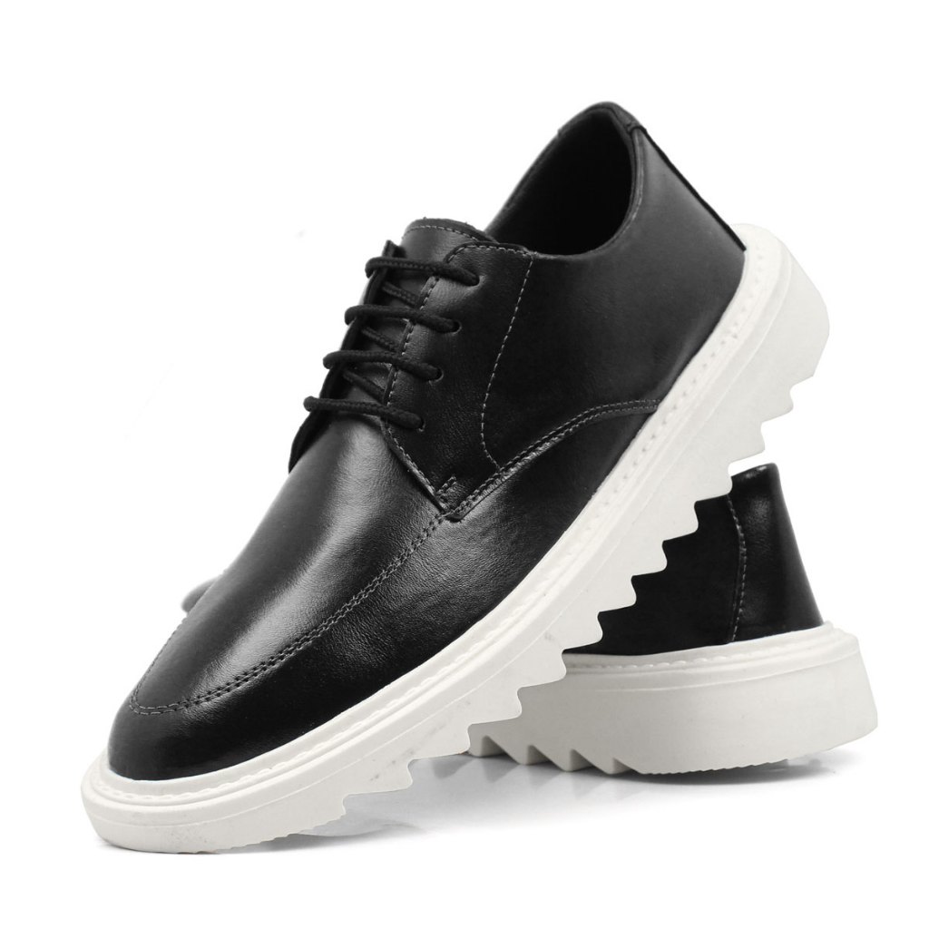 Sapato Social Oxford Tratorado Estiloso Moderno Masculino  Na moda