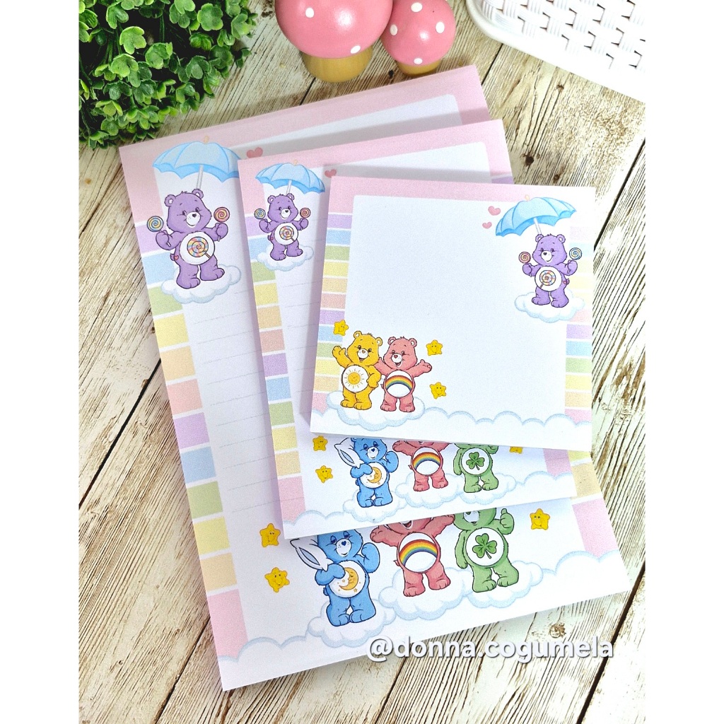 BLOCO DE ANOTAÇÕES URSINHOS CARINHOSOS - 50 FOLHAS DECORADAS em Oferta na Shopee