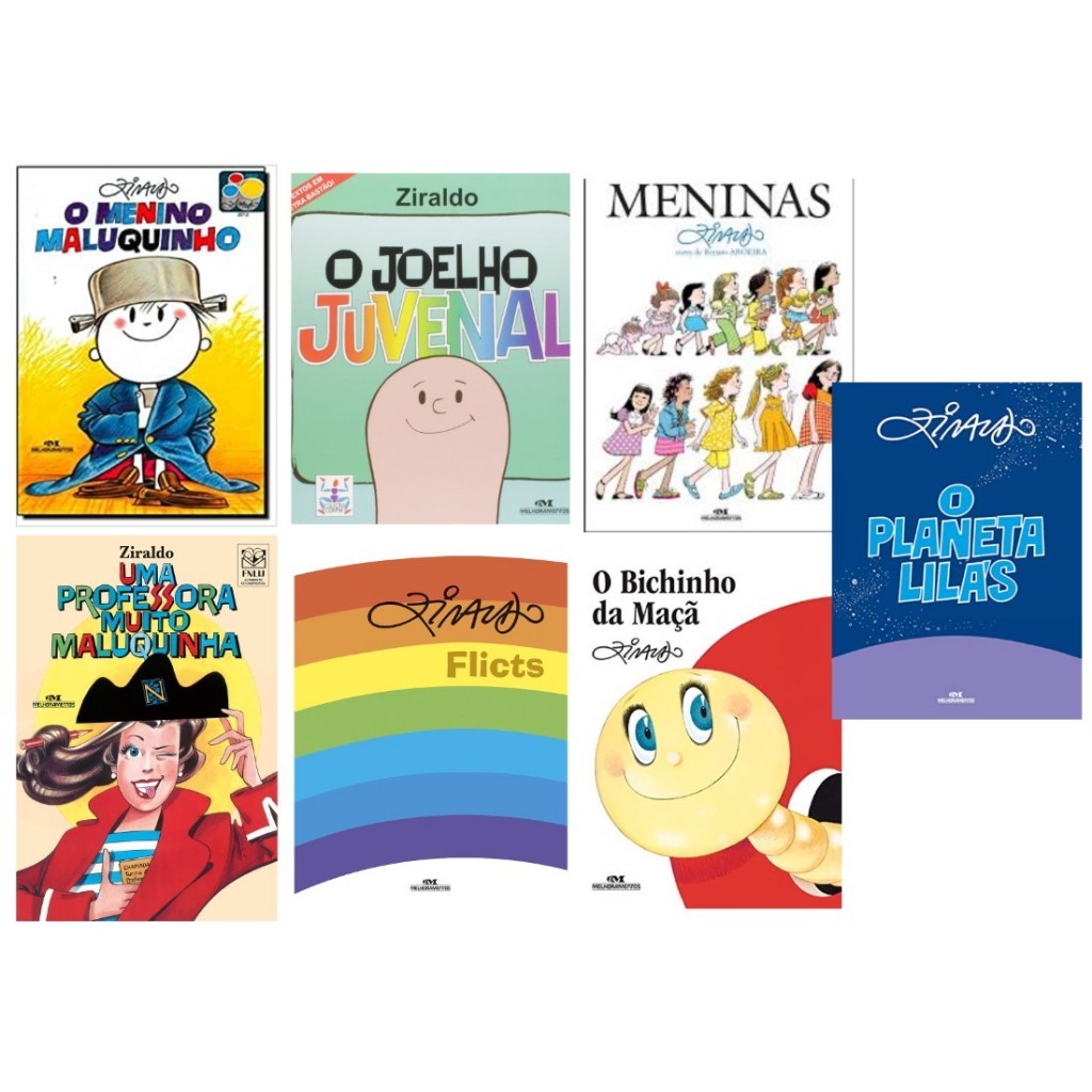 Coleção Ziraldo - As Anedotas do Pasquim / O Menino Maluquinho / O Joelho Juvenal / O Planeta Lilás