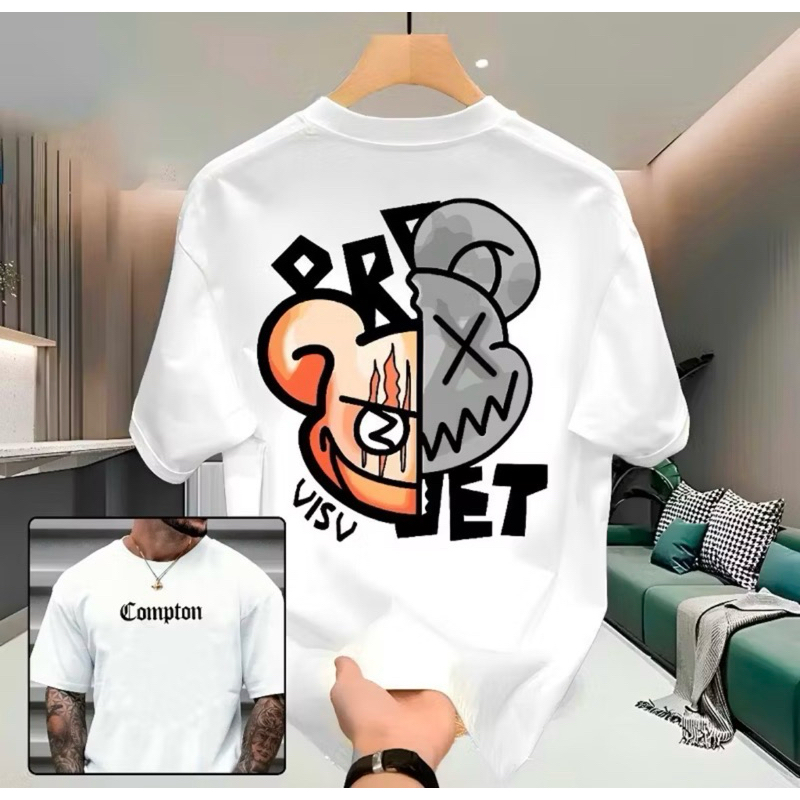 Camiseta Masculina 100% Algodão Urso Bear Camisa Manga Curta Verão