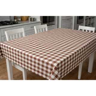 Toalha Térmica Impermeável Mesa Xadrez Marrom Proteção Contra Calor e Líquidos Decorativa Cozinha em Oferta na Shopee