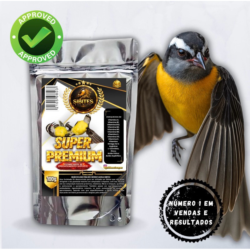 SIBITES E CIA: RAÇÃO SUPER PREMIUM - 100g em Oferta na Shopee