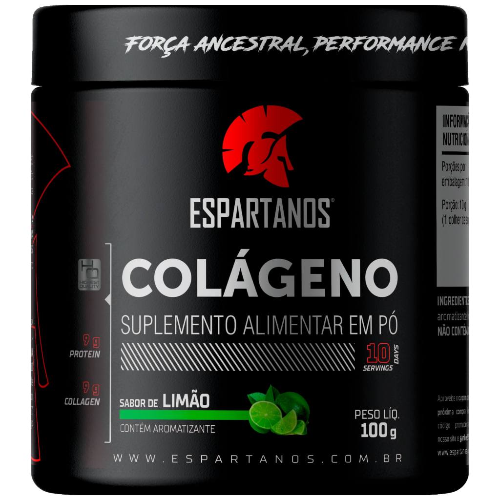Colágeno em pó 100 g Limão - Espartanos em Oferta na Shopee
