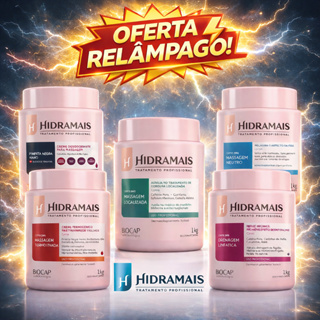 🔥 OFERTA RELÂMPAGO – Linha Profissional de cremes Hidramais 1kg -500GR 🔥 em Oferta na Shopee