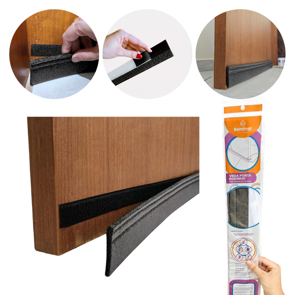 Veda Porta Rodinho Protetor Com Adesivo Auto Colante  Ajustável Proteção Contra Água Insetos 80 Cm em Oferta na Shopee