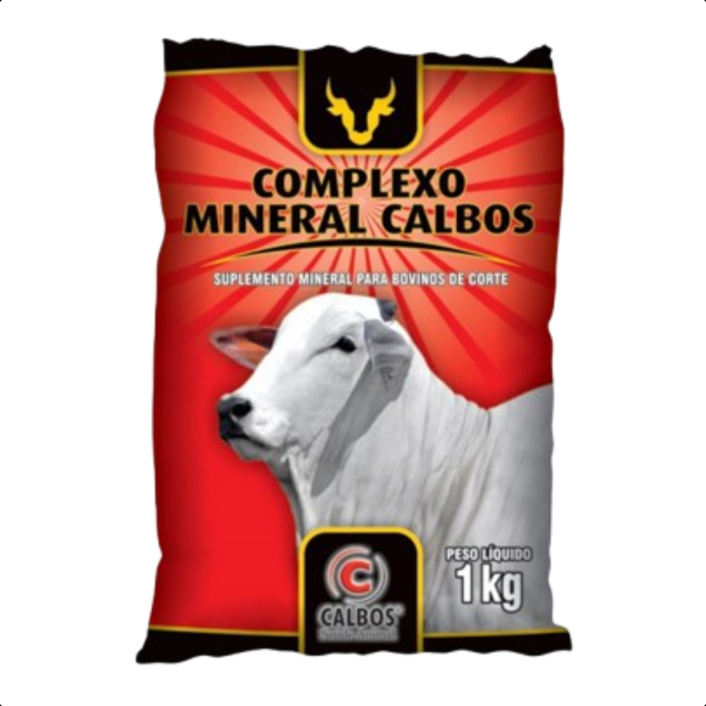 Calbos Complexo Mineral 1kg Premix Bovinos Suplemento Crescimento Produção Crescimento