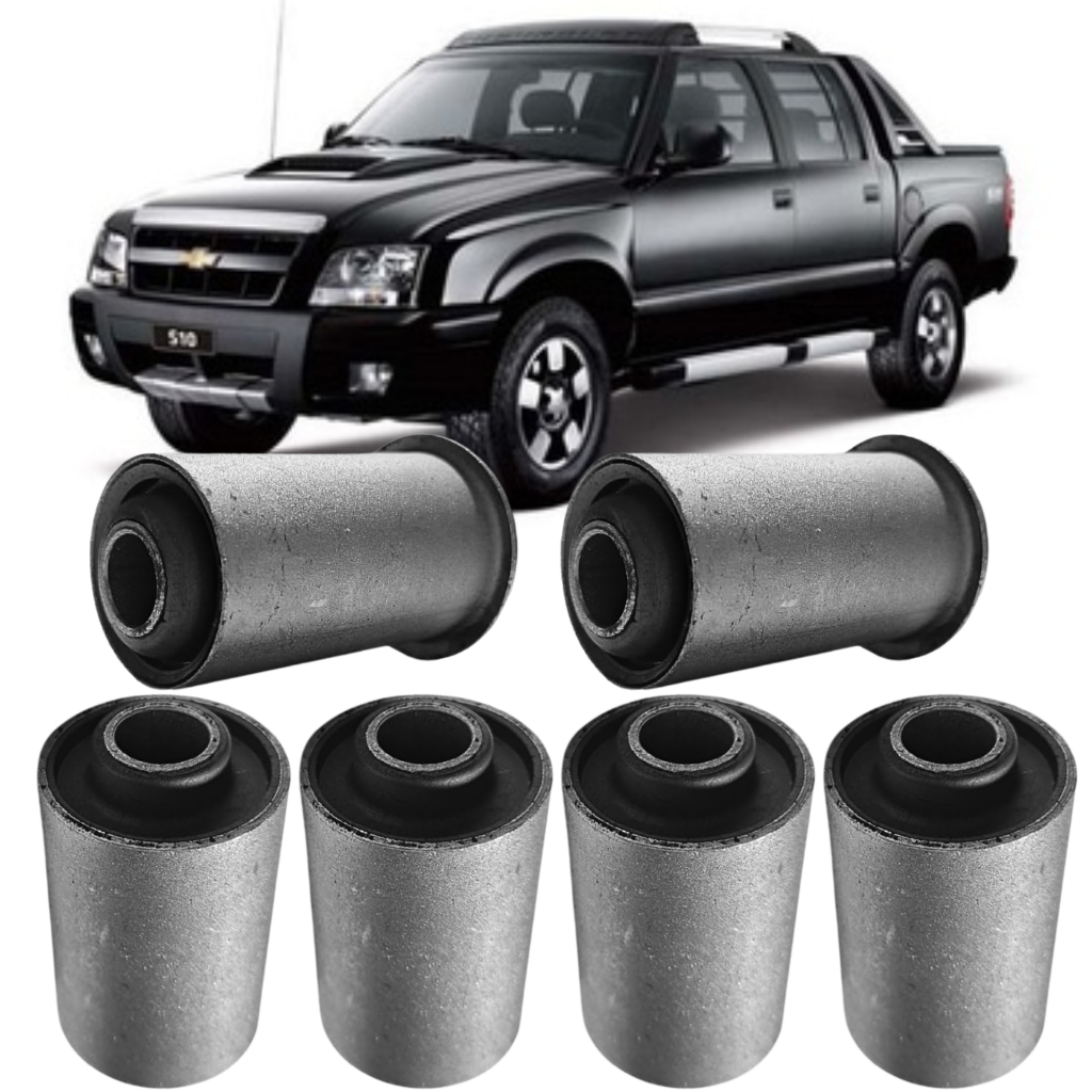 Kit Bucha Feixe De Molas Traseiro Chevrolet S-10 1995/2011 em Oferta na Shopee