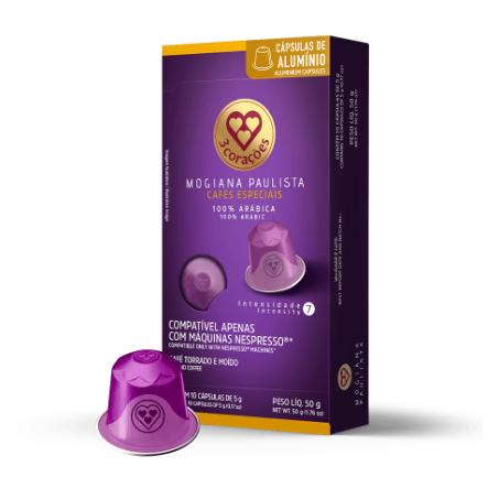Cápsula de Café Compatíveis Nespresso® Mogiana Paulista 3 Corações em Oferta na Shopee