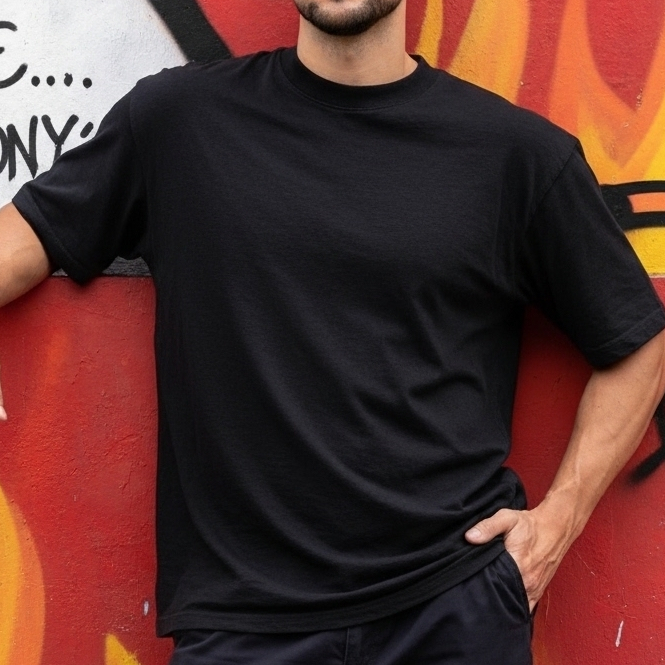Camiseta Oversized Masculina Streetwear Gola Redonda Caimento Solto Do P Ao G4