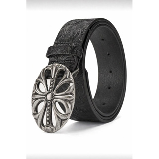 Cinto Unissex Estilo Vintage com Fivela Prata Envelhecida, Couro PU Gravado, Punk Y2K, Ajustável em Oferta na Shopee