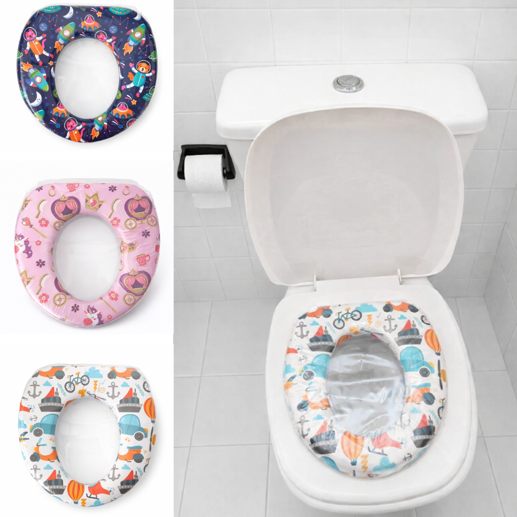 Assento Sanitário Redutor Infantil Almofadado Macio Várias Estampas Antiderrapante