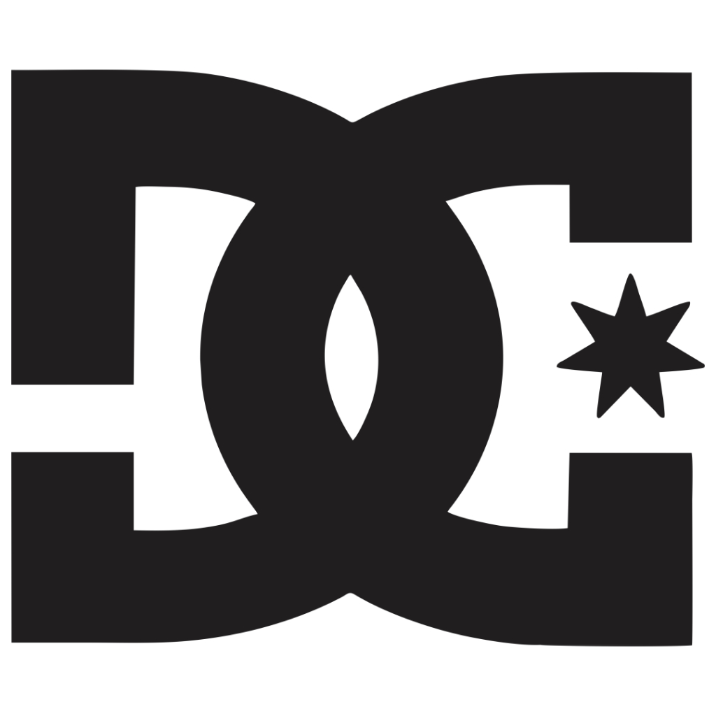 Adesivo "DC" em Vinil Automotivo Resistente a Água