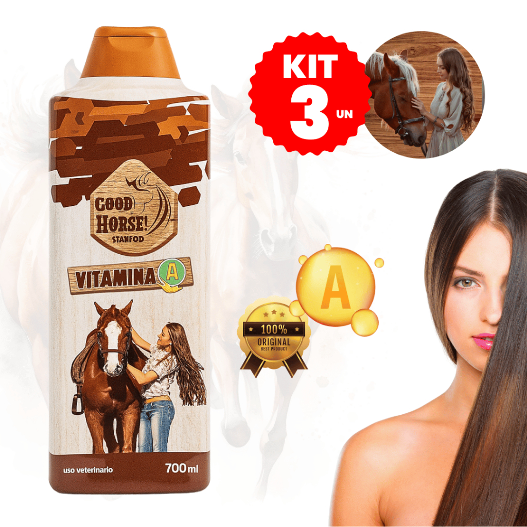 Kit 3 Un. Shampoo para Cavalos Good Horse Vitamina A 700ml em Oferta na Shopee