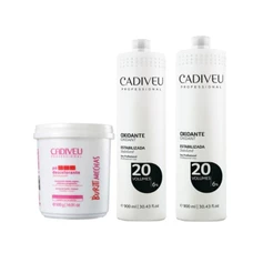 Cadiveu Buriti Mechas Kit Pó Descolorante e 2 Oxidante 20 Vol.
