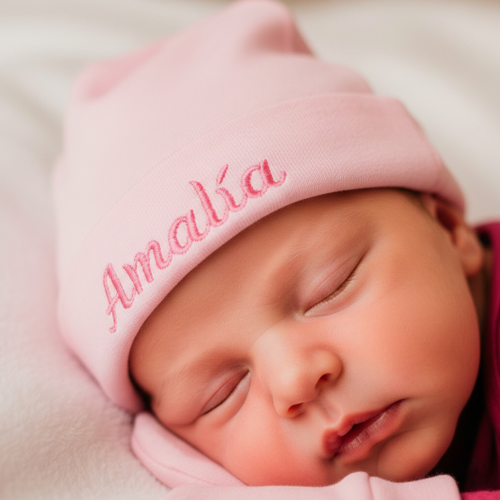 Kit Bebê Touca Personalizada e Luvas em Algodão Premium Ideal para Maternidade Cores Variadas Luxo em Oferta na Shopee