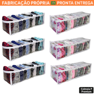 Kit 6 Colmeias Organizadoras P Premium  Gavetas, Meias, Cuecas e Lingerie Organizador Gavetas em Oferta na Shopee