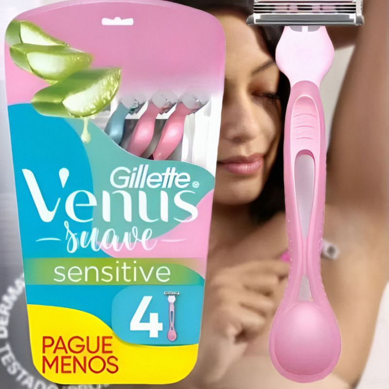 Gillette Venus Aparelho de Depilação Descartável Suave / Sensitive