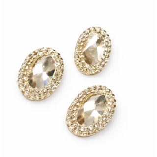 100 Chaton Contas Oval  13x18 Mm Decoração Artesanato em Oferta na Shopee