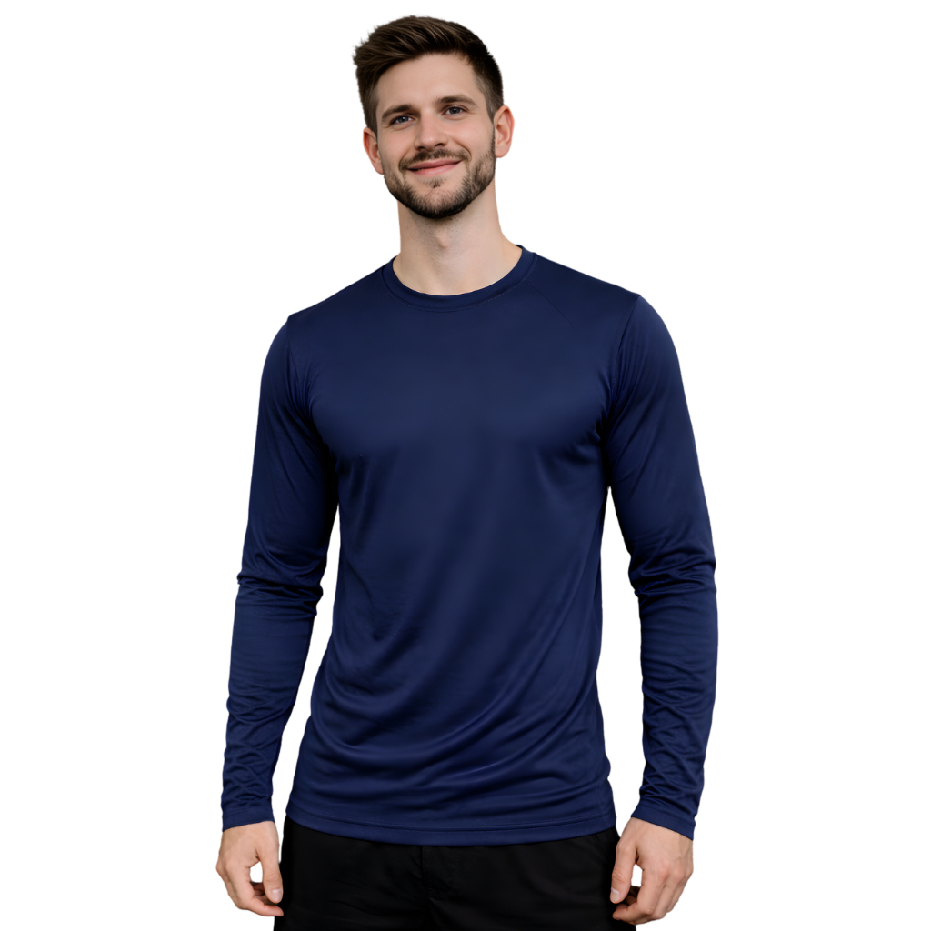 Camiseta Dry Fit Manga Longa Masculina Treino Academia em Oferta na Shopee