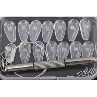 10 Plaquetas De Silicone Para Óculos + 10 Parafusos De Plaqueta /Antiderrapante/Confortável/Almofada em Oferta na Shopee