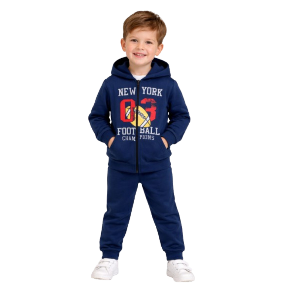 Conjunto Moletom Infantil Menino Capuz E Zíper roupa infantil Roupa de frio 4 ao 14