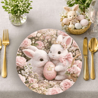 Sousplast de Páscoa para Mesa Posta – Decoração Elegante para Mesa de Jantar/Jogo Americano/Suplá/Decoração de mesa em Oferta na Shopee